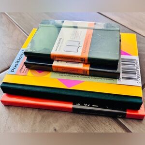 NWT (set of 4) Notebooks/writing pads- -2 Moleskine 1 K’art 1 Positional 📕 📘📒📙